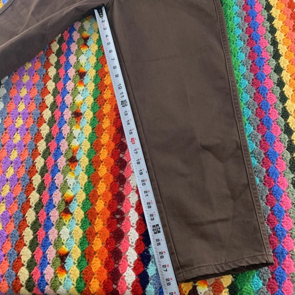 Vintage Deadstock 90s Lee Chocolate Tapered Relaxed Elastic Waist Jeans … - Picture 9 of 15